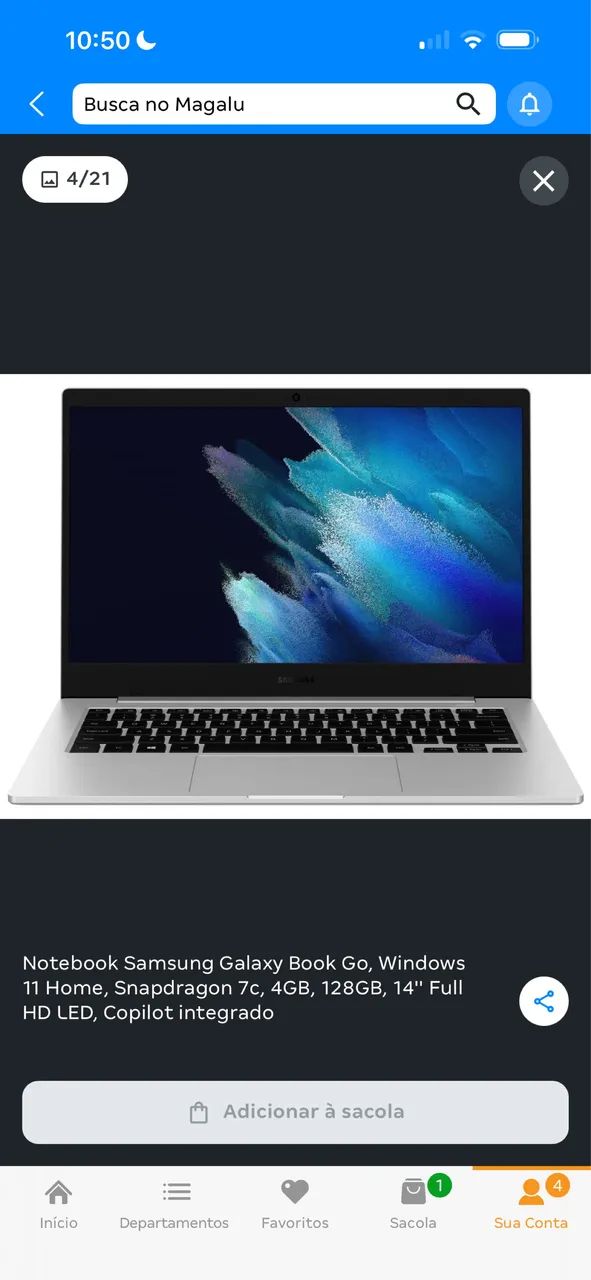 Notebook 1 mês de uso! Aceito proposta!  - Foto 2