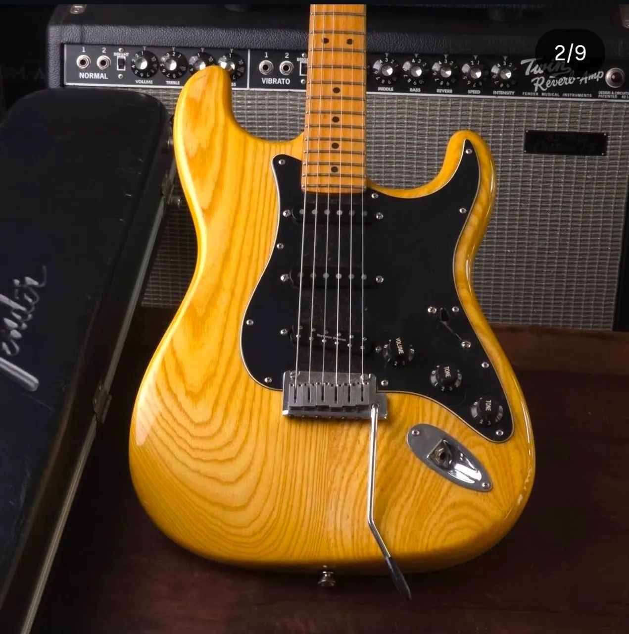 Guitarra Fender Stratocaster American Standard Ash 1991 com case