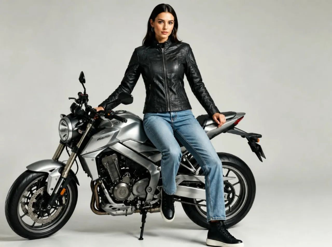 Jaqueta Feminina De Couro Ligitimo P 