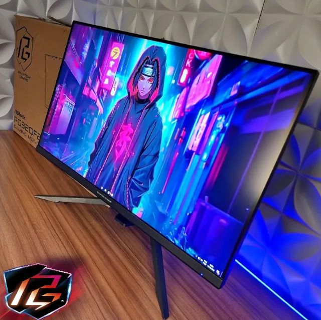 Monitor Gamer ASRock Phantom Gaming 32PL 165Hz 2K Quad-HD + HDR na Caixa.
