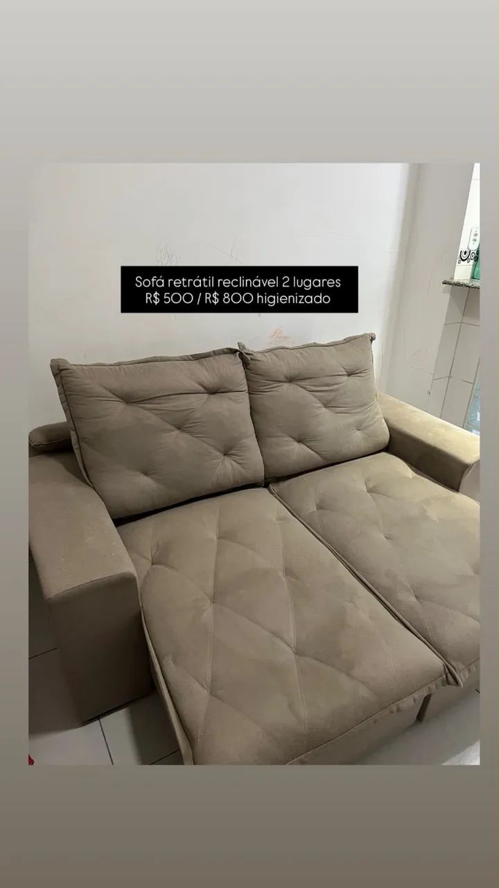 Sofá Retrátil e Reclinável 