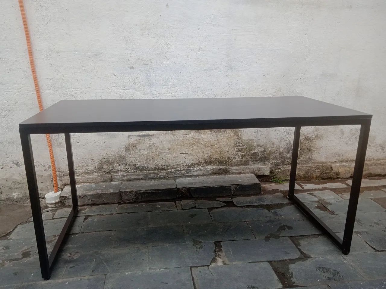 Mesa industrial em MDF preto  - Foto 4