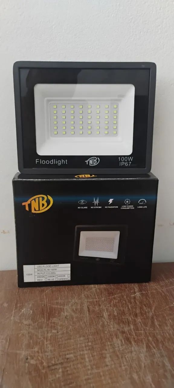 Refletor Led 100w Verde Bivolt