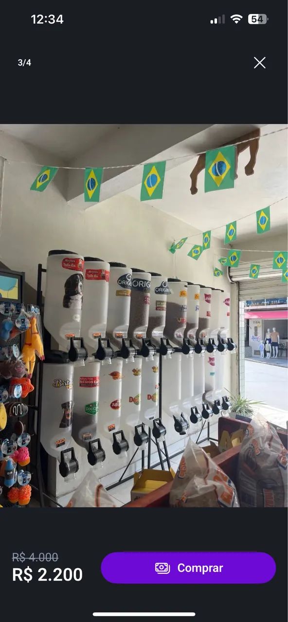 Dispenser porta ração Petshop - Foto 2