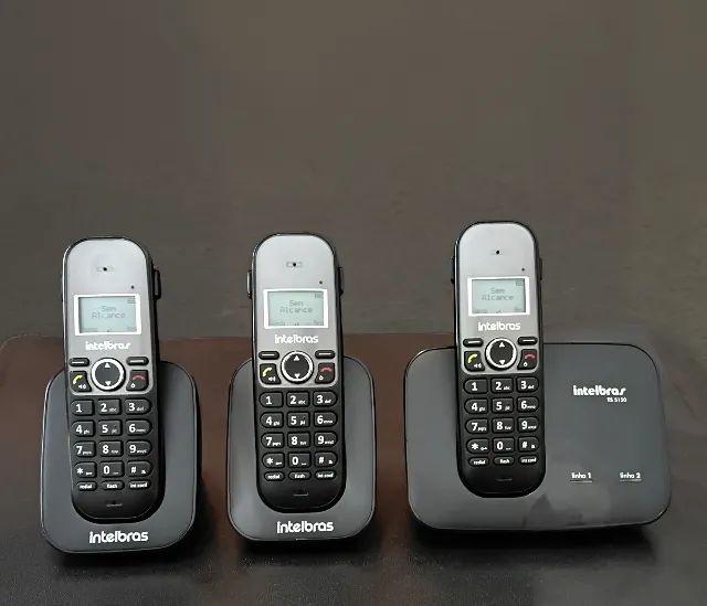 Telefone sem fio 2 Linhas Ts 5150 + 2 Ramais Ts 5121 Intelbras - Foto 3
