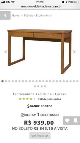 Vendo mesa de escritório, em perfeitas condições R$ 500,00 zap *