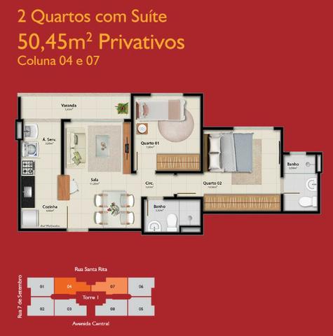 APM-06-2 quartos com opção de suíte - À partir de A.P.E.N.A.S R$134.900,00!!! - Foto 3