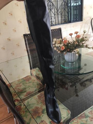 Bota com salto / cano longo / feminina - Foto 3