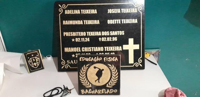 Lapde,troféu, simb.familia,brinde,gravado marmore - Foto 4