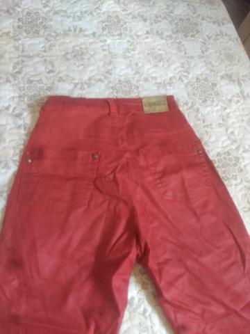 Calça jeans vermelha - Foto 3