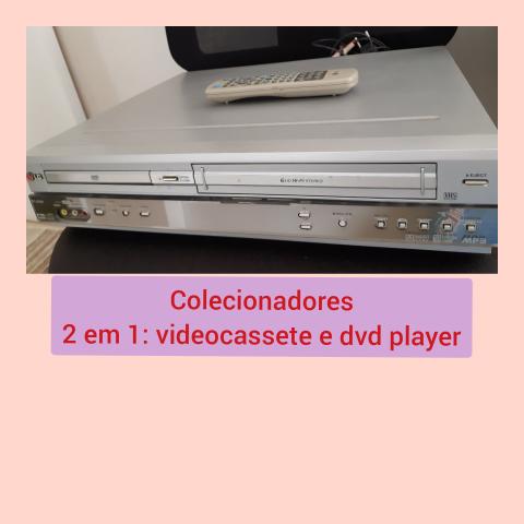2 em 1: VHS e DVD player
