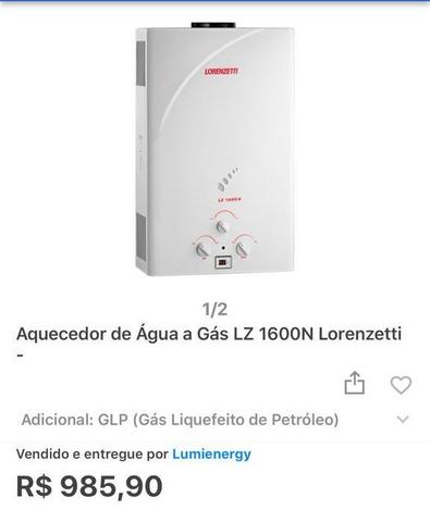Aquecedor Lorenzetti 1600N
