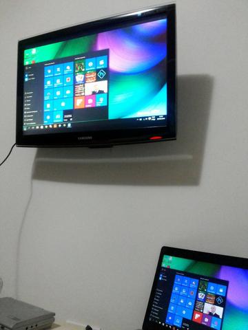 TV Lcd Samsung Monitor 24 Polegadas WideScreen t240m Hdtv + Conversor Digital Infokit - Foto 3