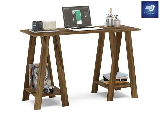 Mesa Cavalete com duas prateleiras #FreteGRÁTIS* #Garantia #Lacrado - Foto 4