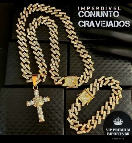 colar ice/ mc puro brilho / douradas ou em prata valor da unidade - Foto 3