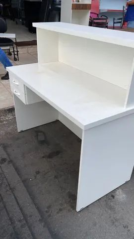 Balcão Caixa MDF reto com duas gavetas  - Foto 4