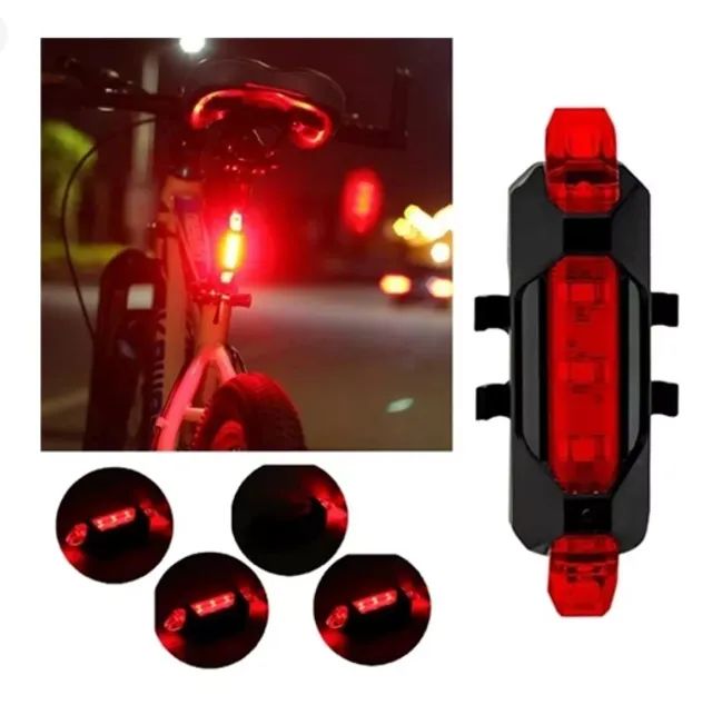 Lanterna traseira vermelha, para bikes.