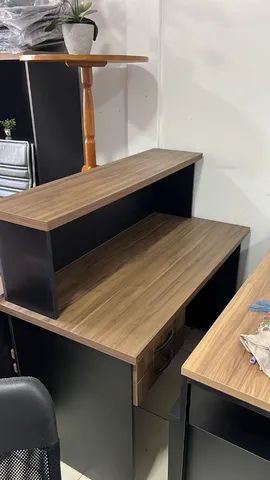 Balcão Caixa MDF reto com duas gavetas  - Foto 2