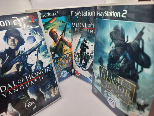 Jogos Clássicos Medal of Honor Playstation 2 Ps2 Patch Medalha de