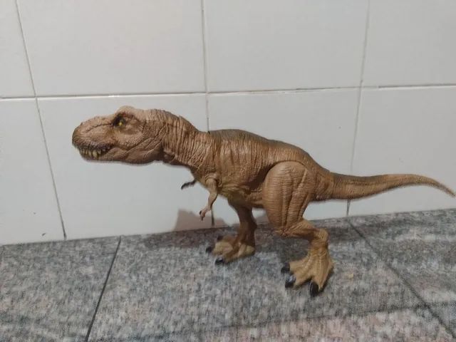 Dinossauro Tiranossauro Rex Rugido - Jurassic World Mattel em