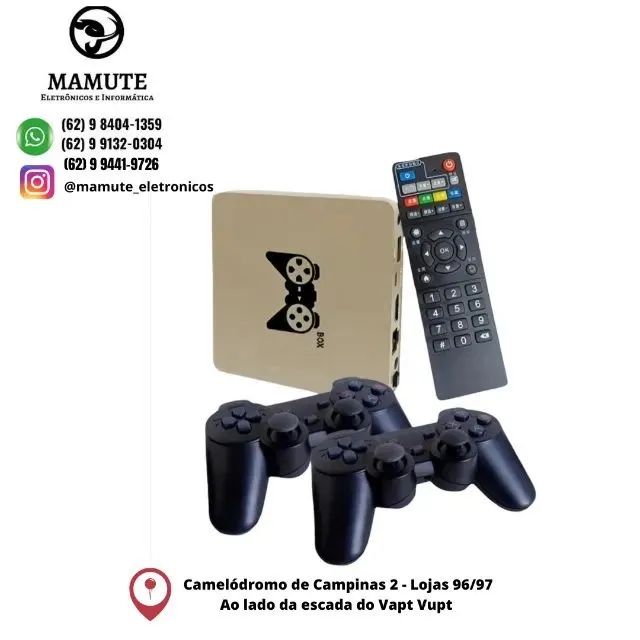 Video Game Retro Game Box 90 Mil Jogos 2 Controles sem fio