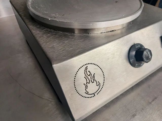 Chapa Crepe Francês inox escovado (BERTA) - Foto 4