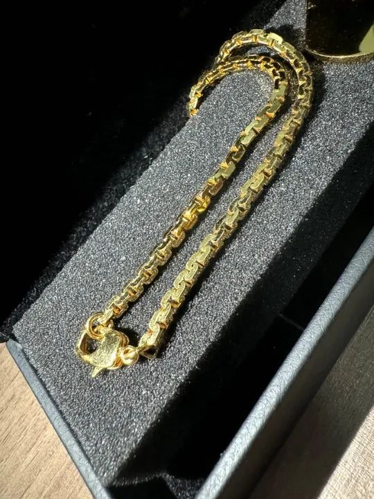 Corrente com pingente dog tag Versace - Foto 2