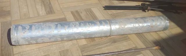 Duto em zinco resto de obra 