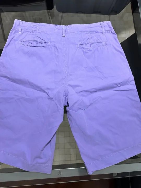 Bermuda Masculina Roxa tamanho 42 - Foto 2