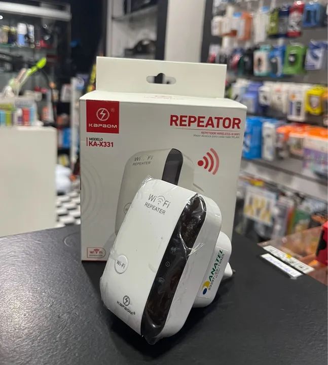 Repetidor de Sinal Wireless 54 Mops Longa Distancia Sem Fio Kapbom KA-X331 