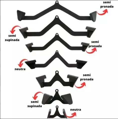 Kit com 7 Puxadores anatomicos com suporte de parede - Foto 4