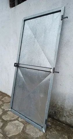 Portão novo GALVANIZADO de 210x100