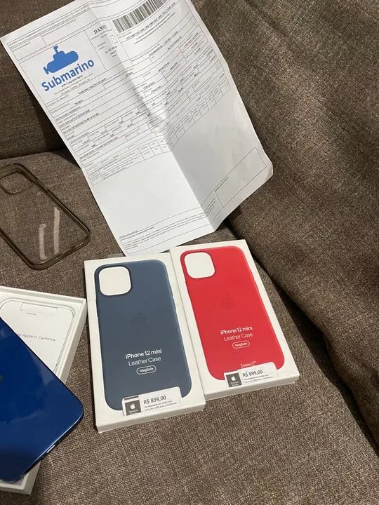 Capa original couro Apple iPhone 12 mini - Foto 4