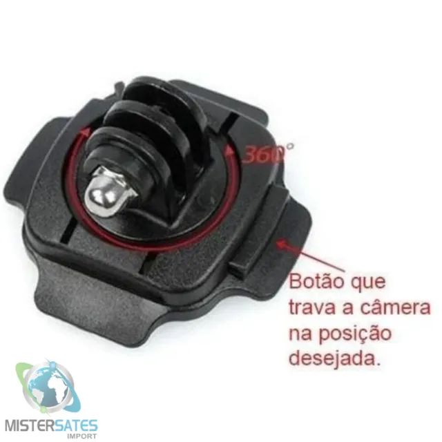 Suporte Gopro 360 Graus Capacete Giratório - COD 308 - Foto 2