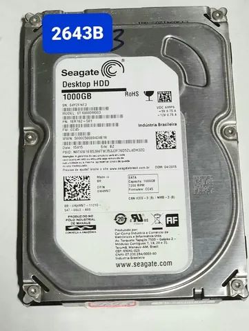 Placa Logica HD 1 Tb St1000dm003 - Fw. Cc45 - Cod. 2643b