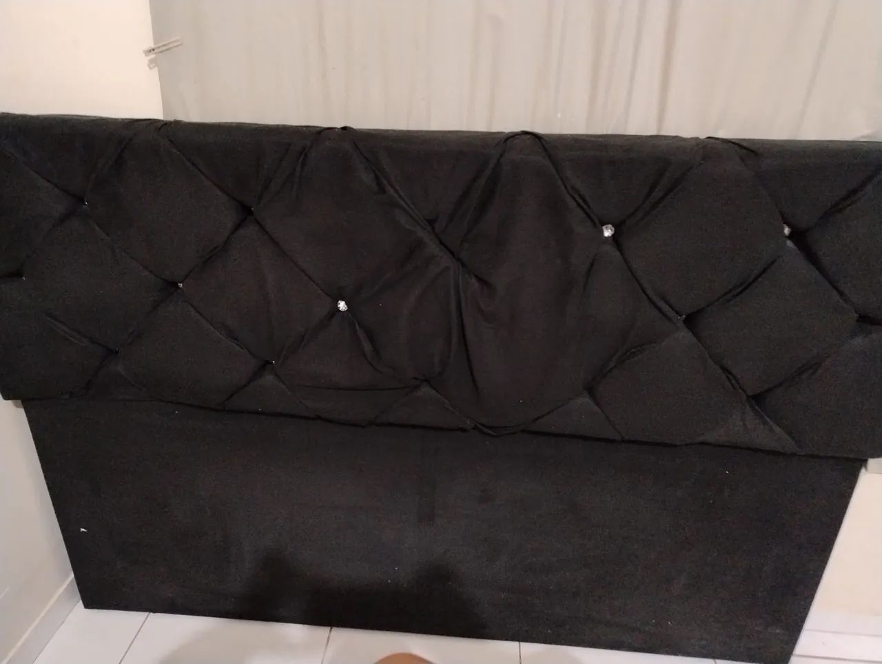 Cabeceira de Cama Box King com Strass - Foto 4