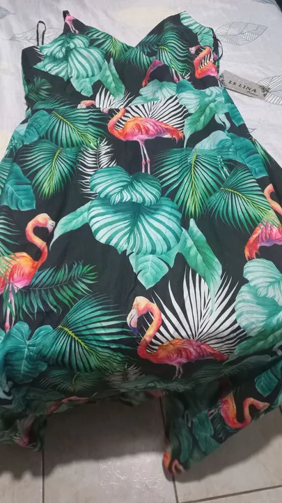 Vestido Flamingo Tropical