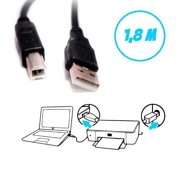 Cabo Usb para Impressora 1,8m It-Blue - Foto 3