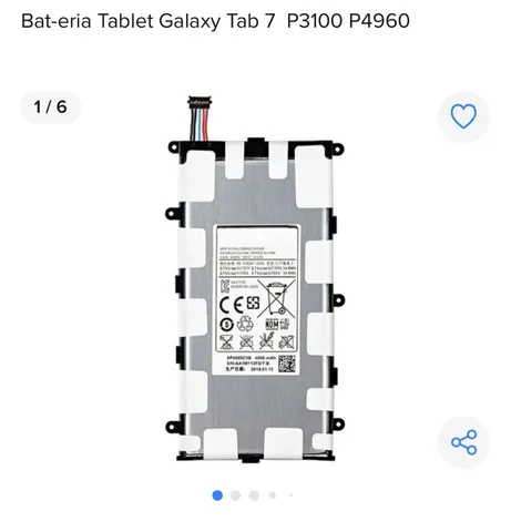Bateria para Galaxy Tab 7