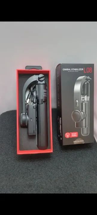 ESTABILIZADOR GIMBAL L08 BLUETOOTH 1 EIXO. * NOVO *