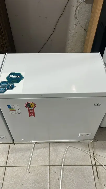 Freezer Philco 199 litros horizontal 220V Branco Novo 1 ano de Garantia