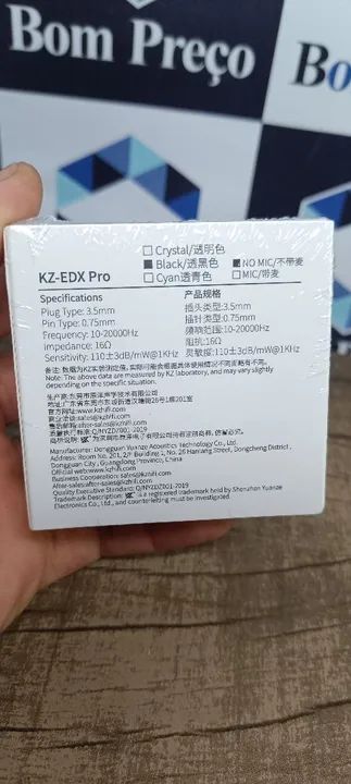Fone KZ EDX PRO Retorno de Palco Sem Microfone  - Foto 6