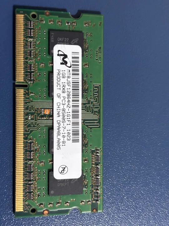Memória RAM 1GB DDR3 PC3-8500S - Foto 2