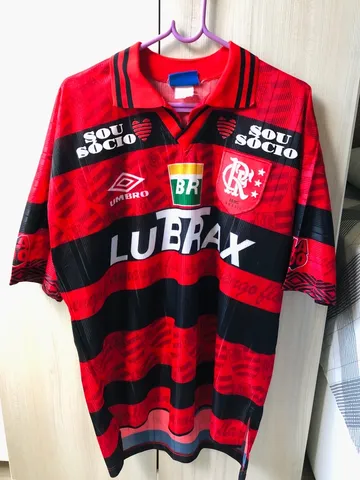 Arte Camisa Retrô Flamengo Titular 1995-96