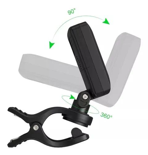afinador de violão violino guitarra baixo clip-on tuner a4 440hz digital - Foto 2