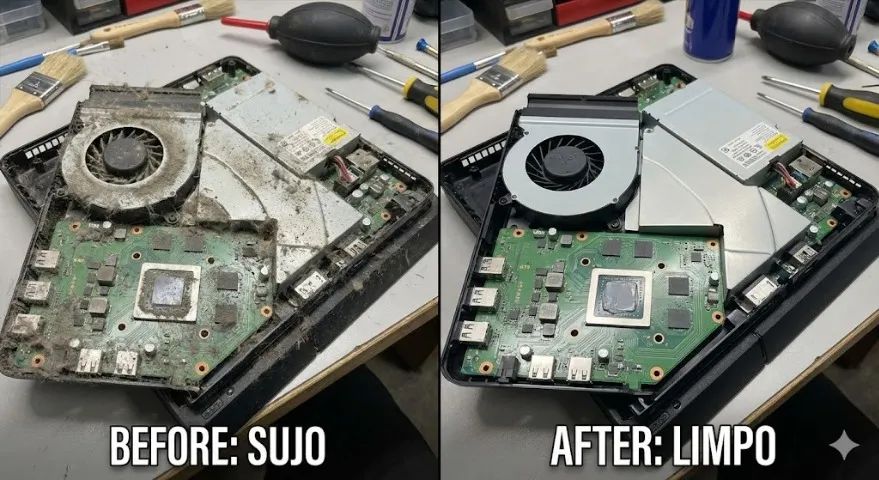 Limpeza PS4/Xbox e Troca de Pasta Térmica (Resolve Barulho de Avião)