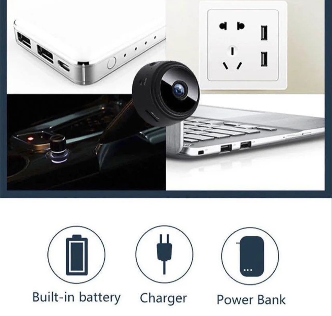 Mini câmera a9 Espiã Wi-Fi - Foto 3