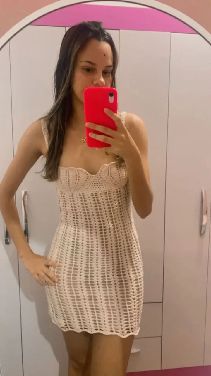 Vestido de Crochê Bege - Perfeito para o Verão! - Foto 4