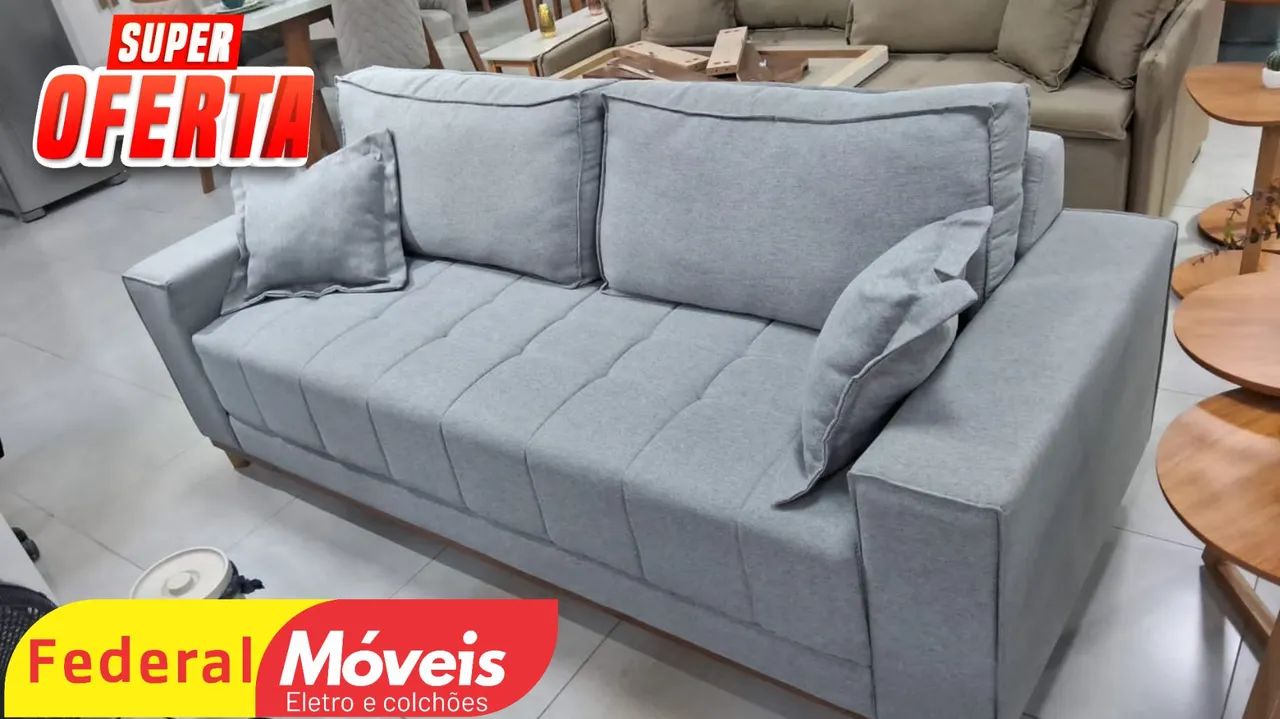 Sofá 1,80m Linho Lançamento - Solicite Nosso Catálogo 