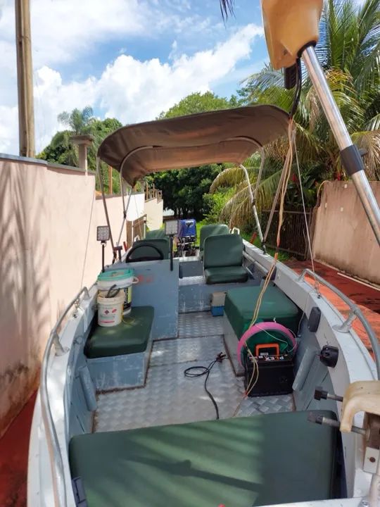 Lancha Alumínio Motor 40 Yamaha completa - Foto 3